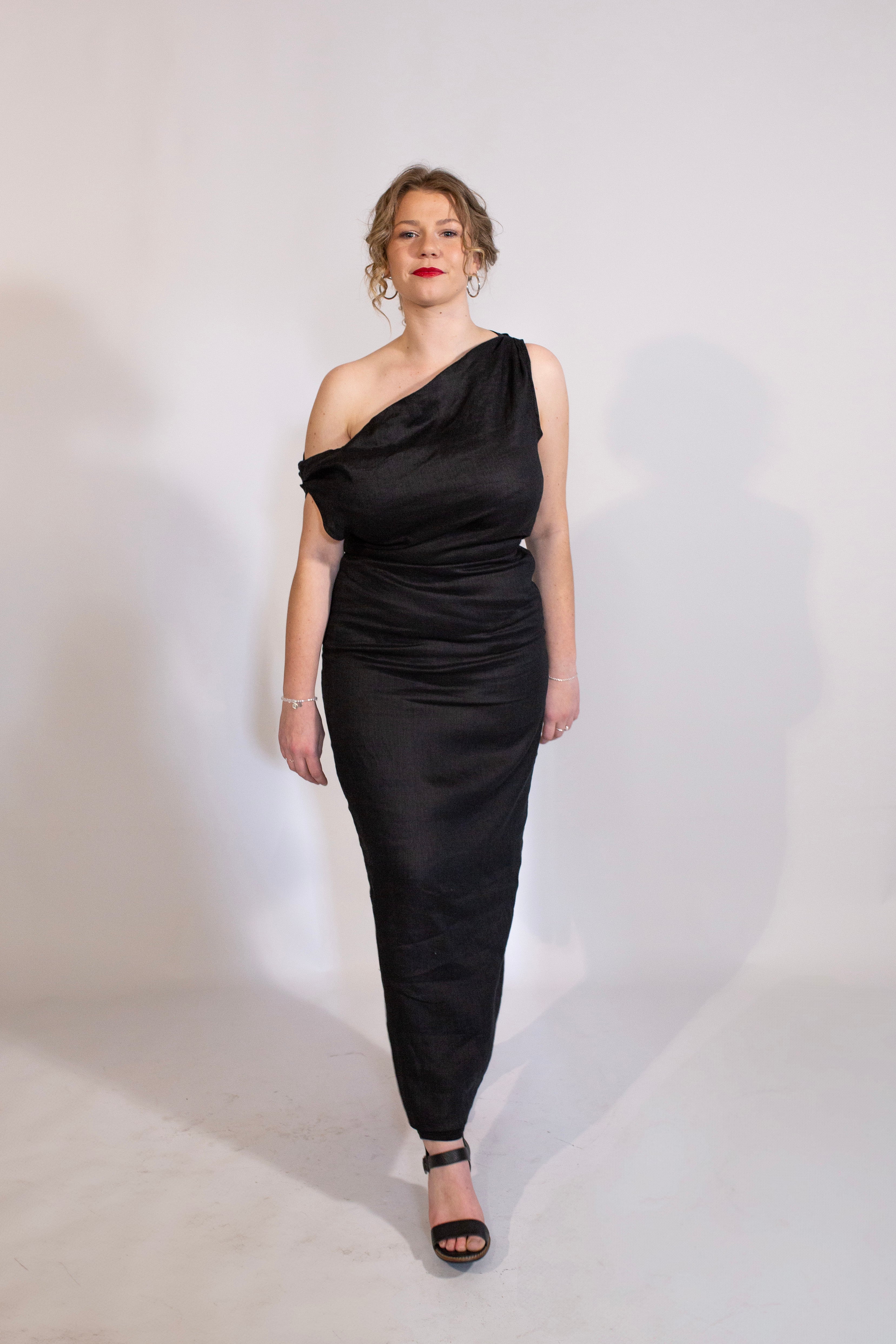Dissh Cass Asym Midi Dress | Linen | Rhaine Dissh Cass Asym Midi Dress | Linen | Rhaine