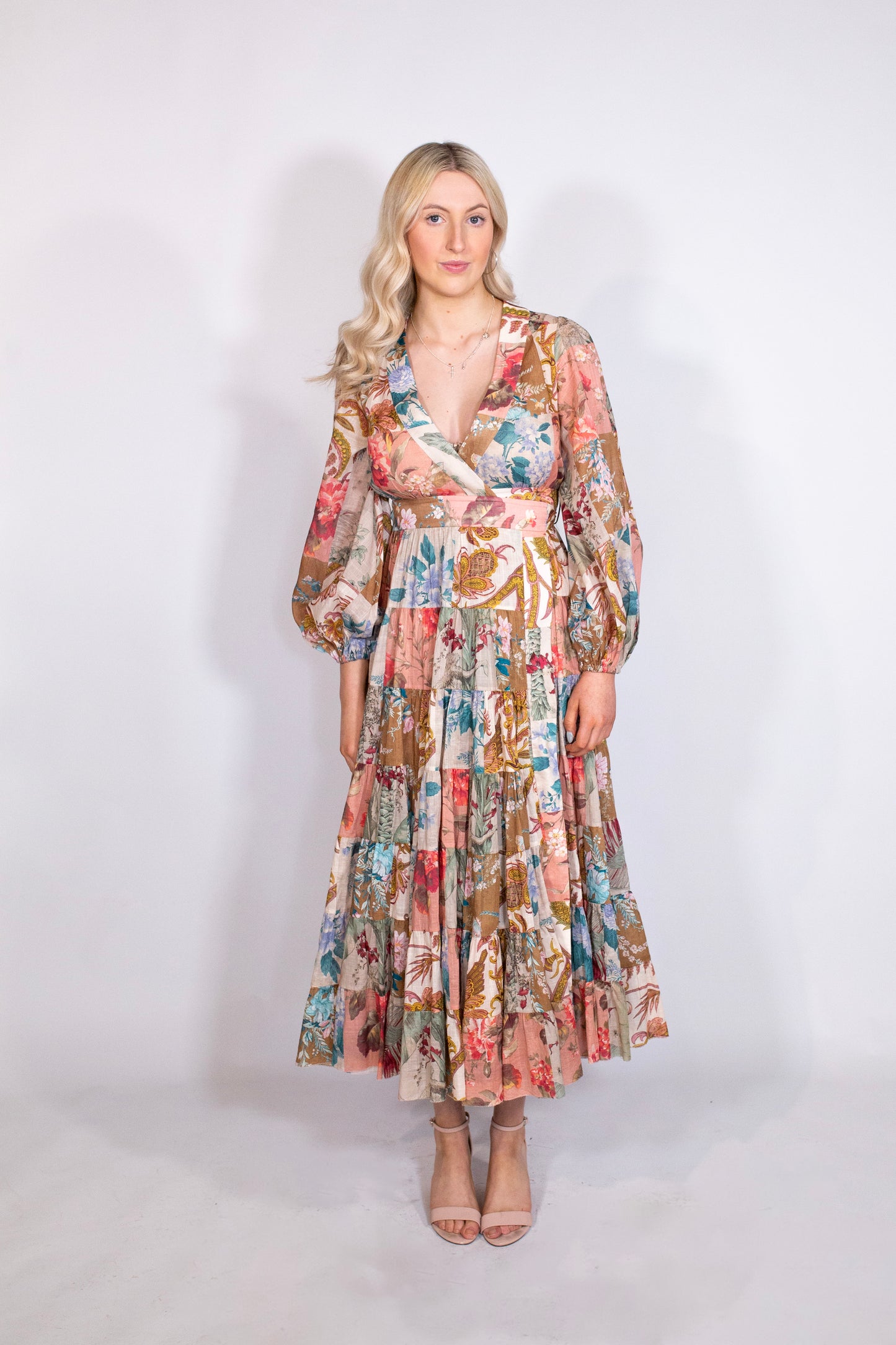 Zimmerman | Cassia Patch Wrap | Midi Dress
