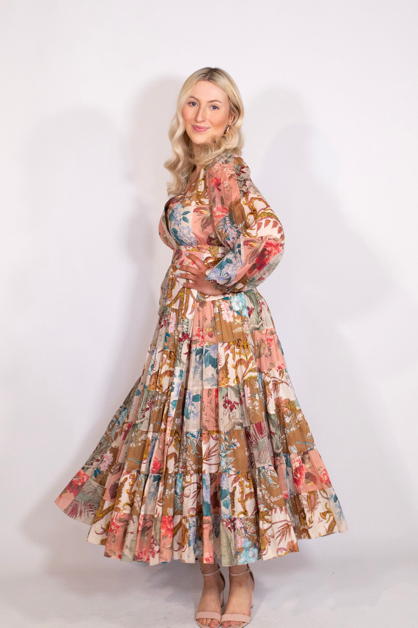Zimmerman | Cassia Patch Wrap | Midi Dress