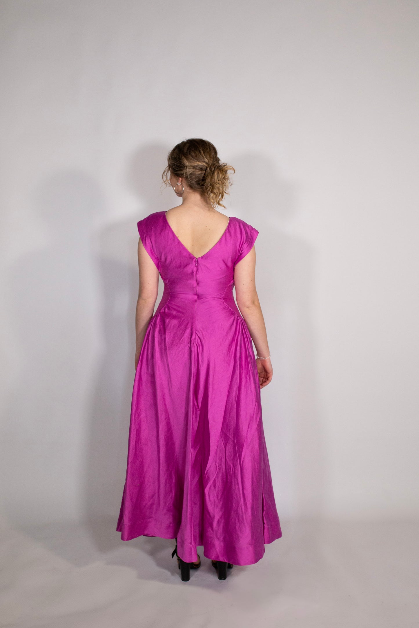 Acler | Emery Midi Dress | Fuchsia