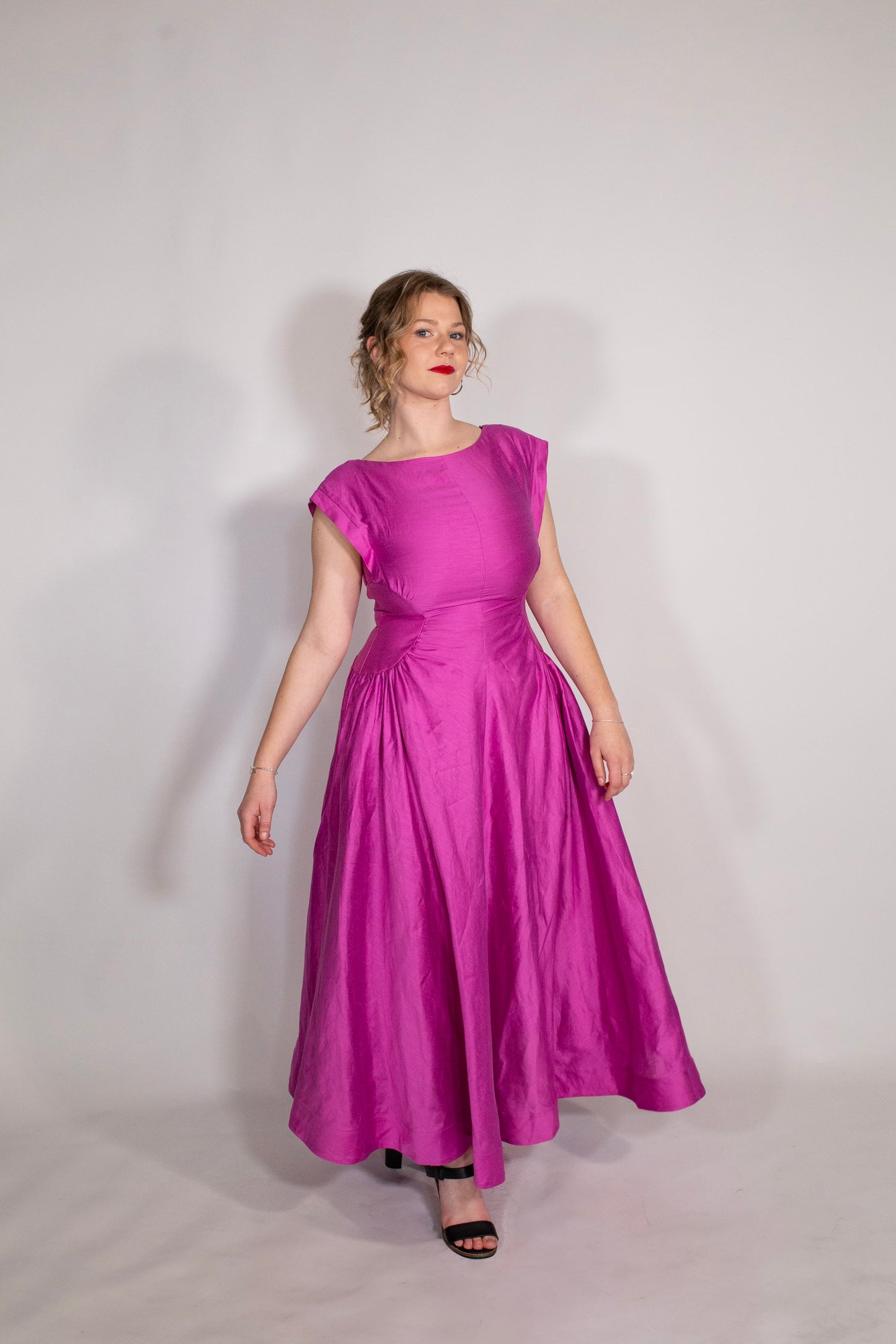 Acler | Emery Midi Dress | Fuchsia