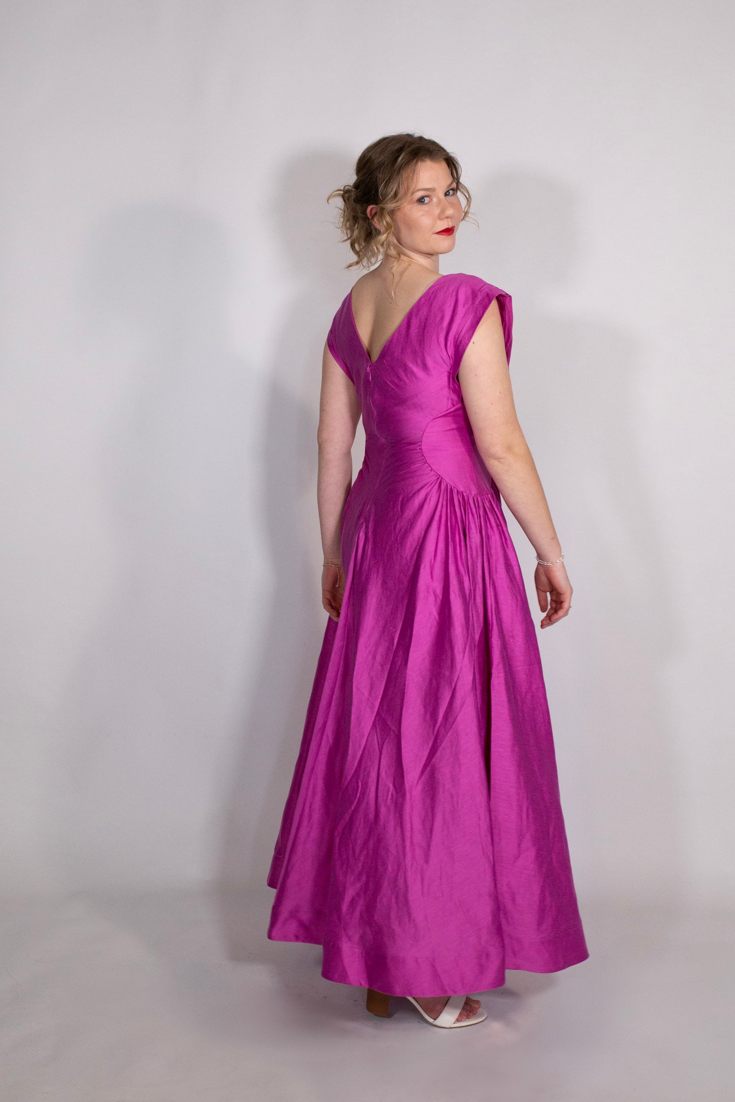 Acler | Emery Midi Dress | Fuchsia
