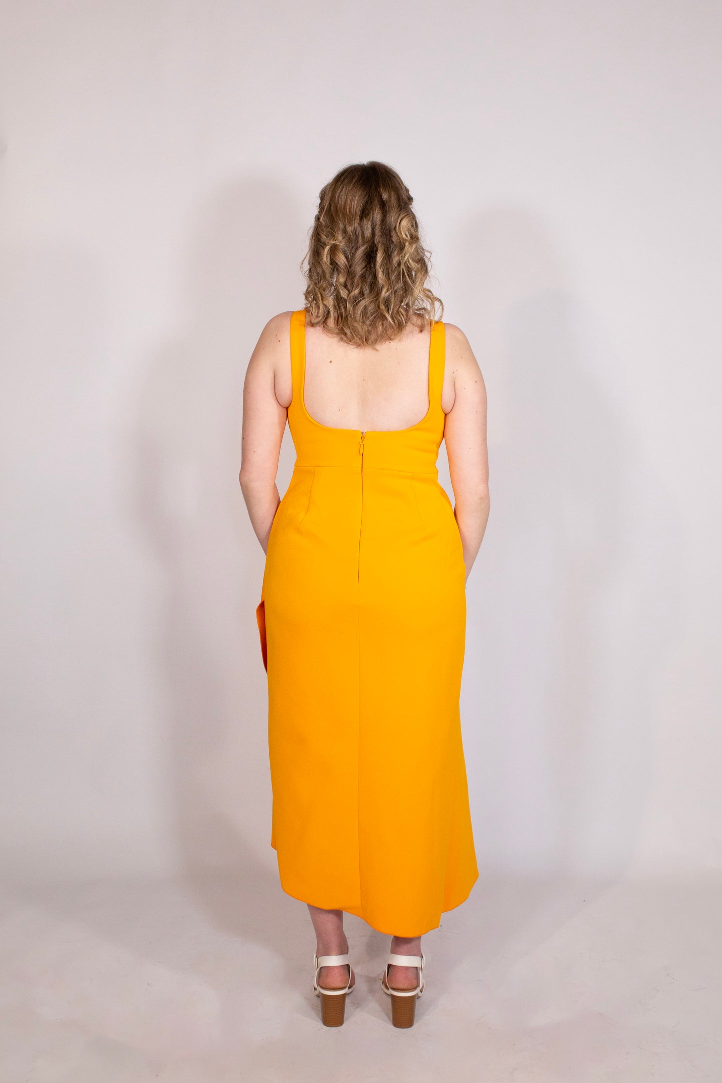 Acler | Hewton Midi Dress | Square Neckline