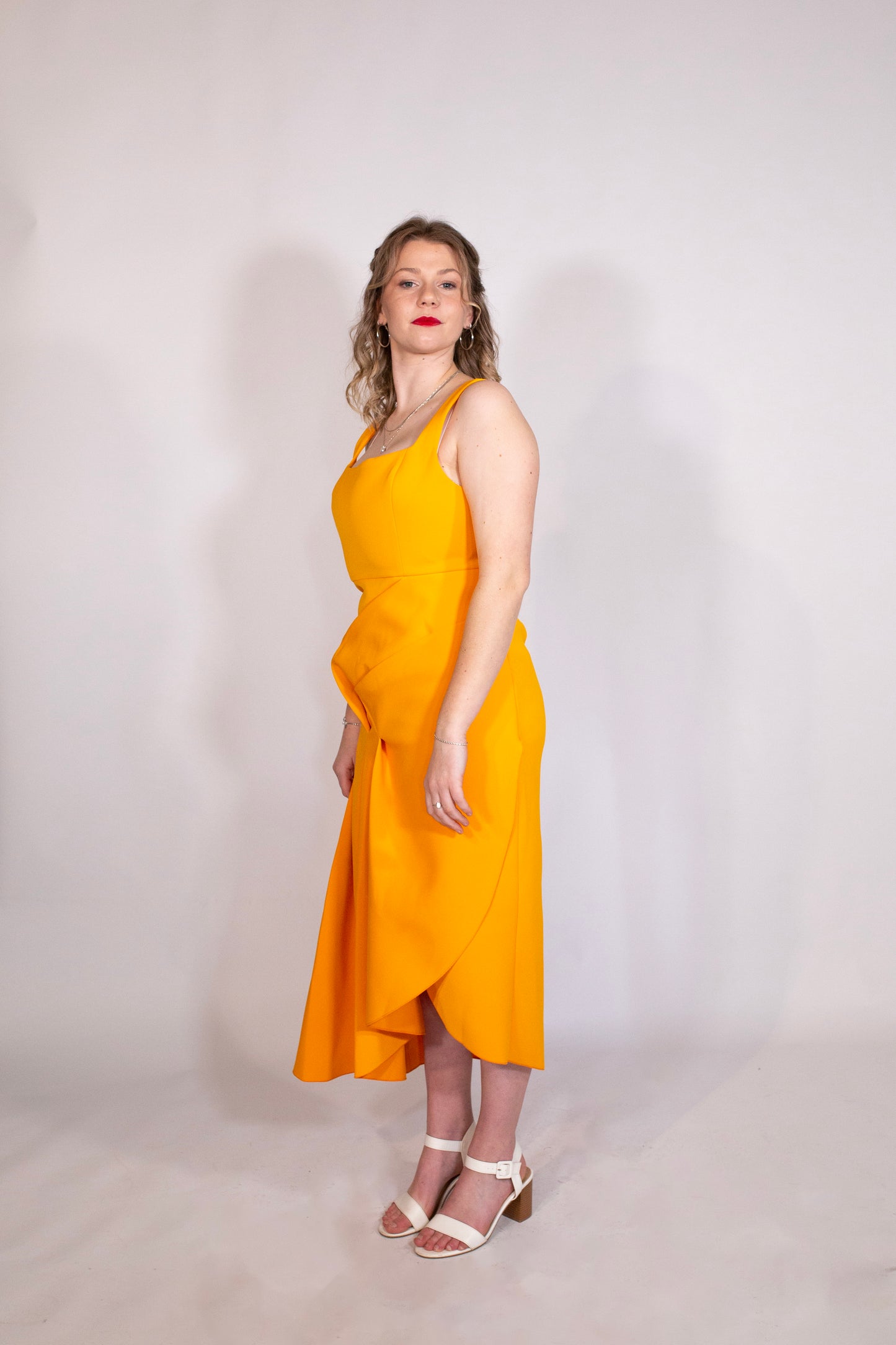 Acler | Hewton Midi Dress | Square Neckline