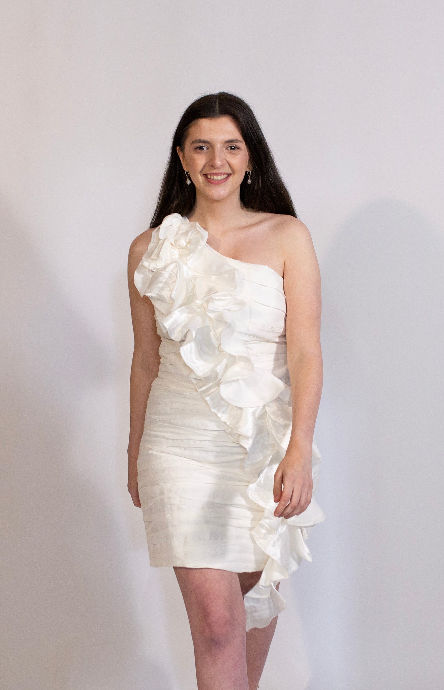 AJE Adelia Ruffle Mini Dress Front